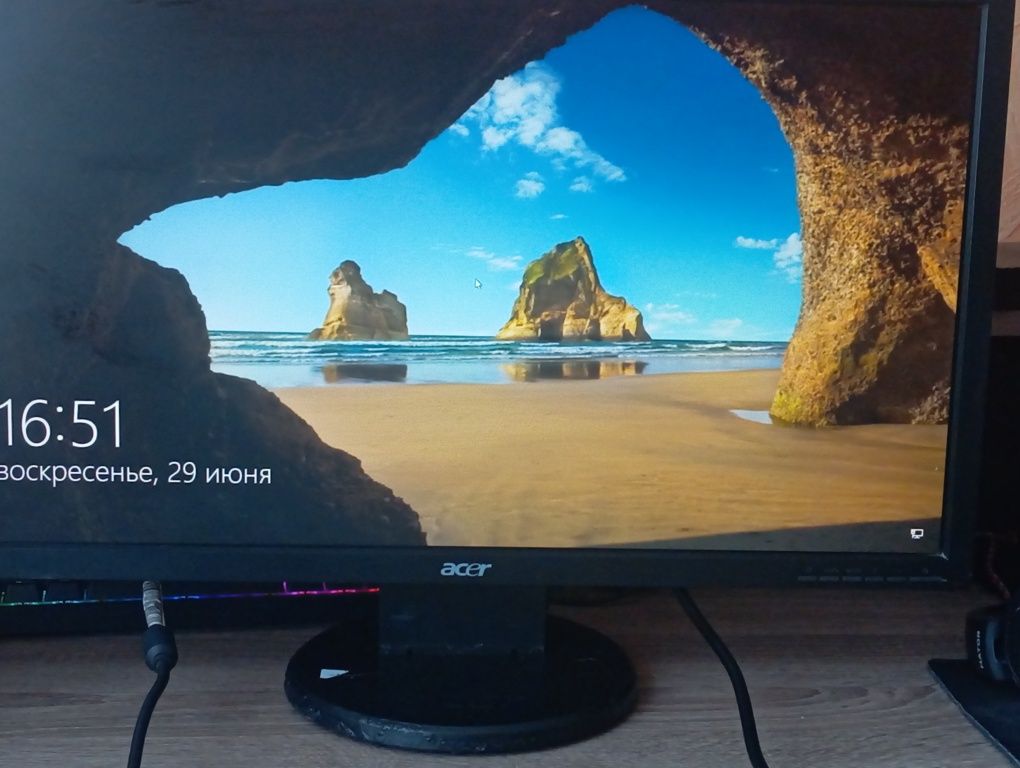 Мионитор ,ips  матрица 60 гц acer 1280x720