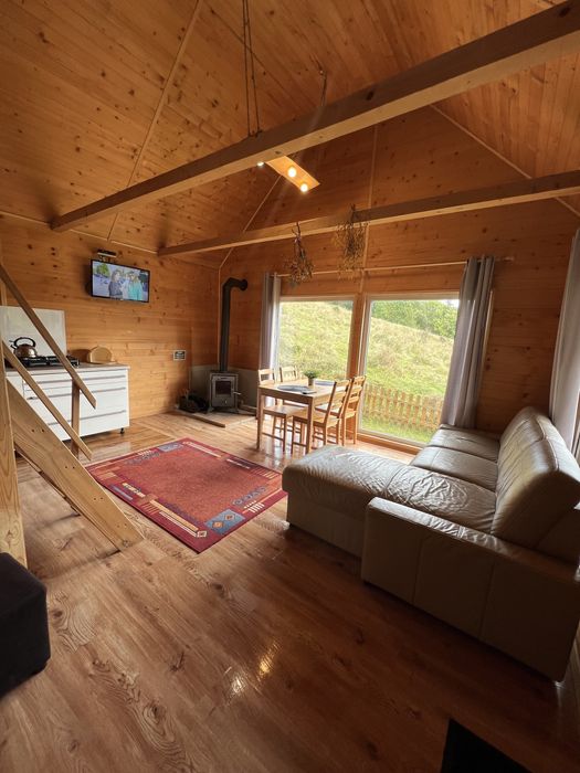 Domek całoroczny Bieszczady  ogrodzony kominek, altana, grill