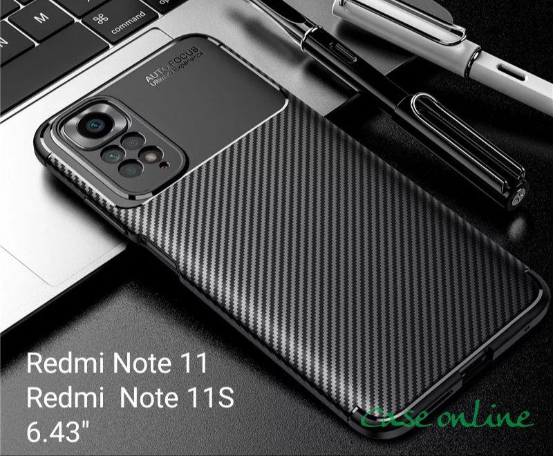 Capa Xiaomi Fibra Carbono Redmi Note 11/Redmi Note 11S/Redmi Note 10S