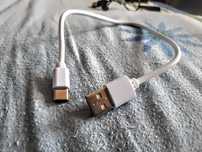 Przewód USB/USB-C biały