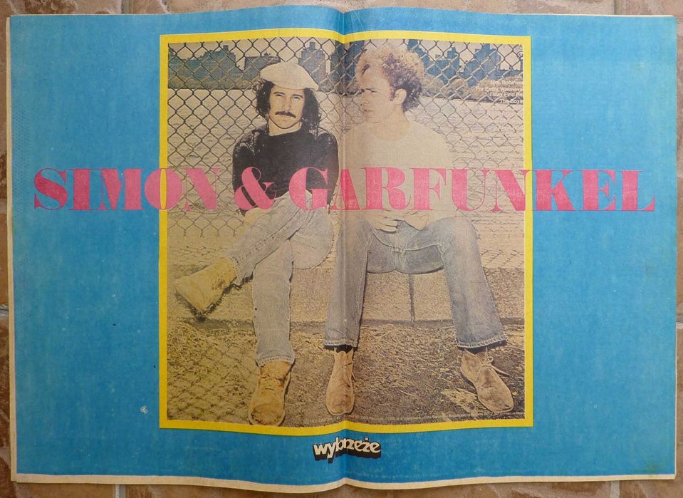 WYBRZEŻE tygodnik nr 27/1984 - plakat - SIMON & GARFUNKEL
