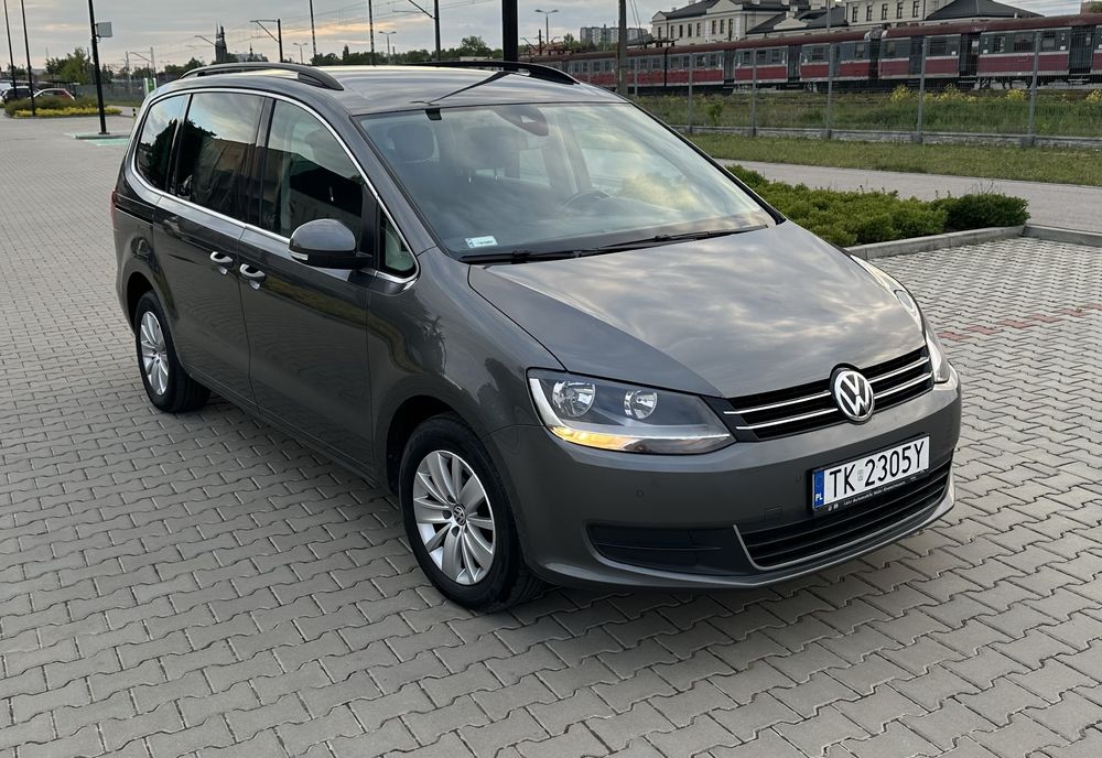 Vw Sharan 2.0TDI 150KM DSG 100% bezwypadkowy, ori lakier fvat23