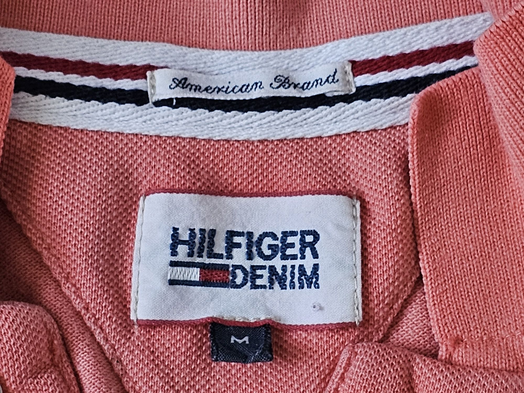koszulka polo TOMMY HILFIGER Denim meska r. M lososiowa - okazja
