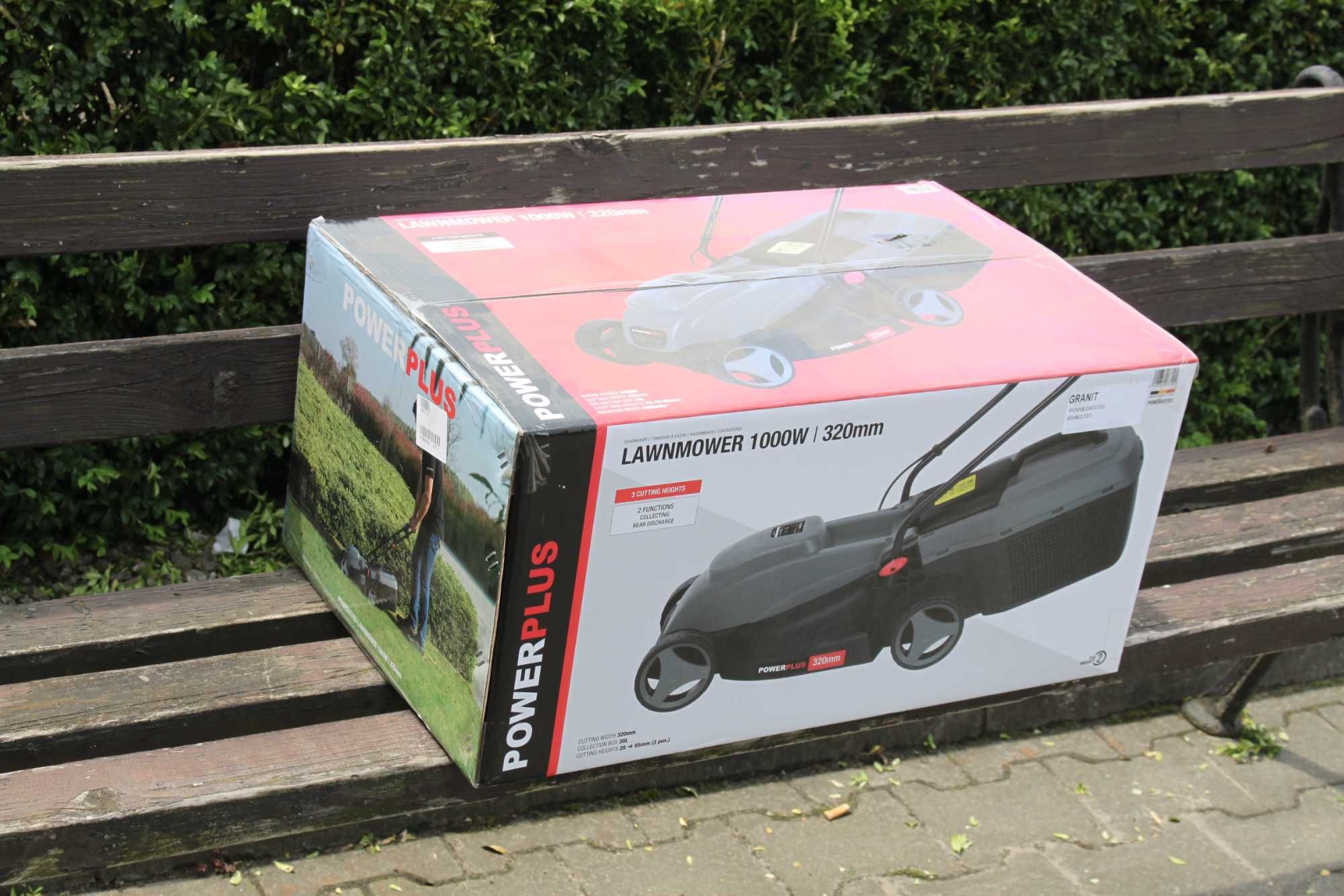 Kosiarka elektryczna do trawy POWERPLUS 1000W 32cm