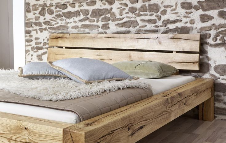 Łóżko z belek sypialnia 160x200 drewno