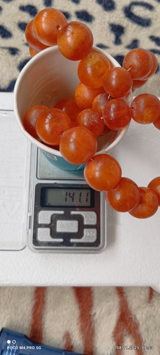 Бурштинове намисто винтаж