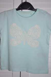 COOL CLUB T-shirt dla dziewczynki z motylkiem 6-9mths 74cm