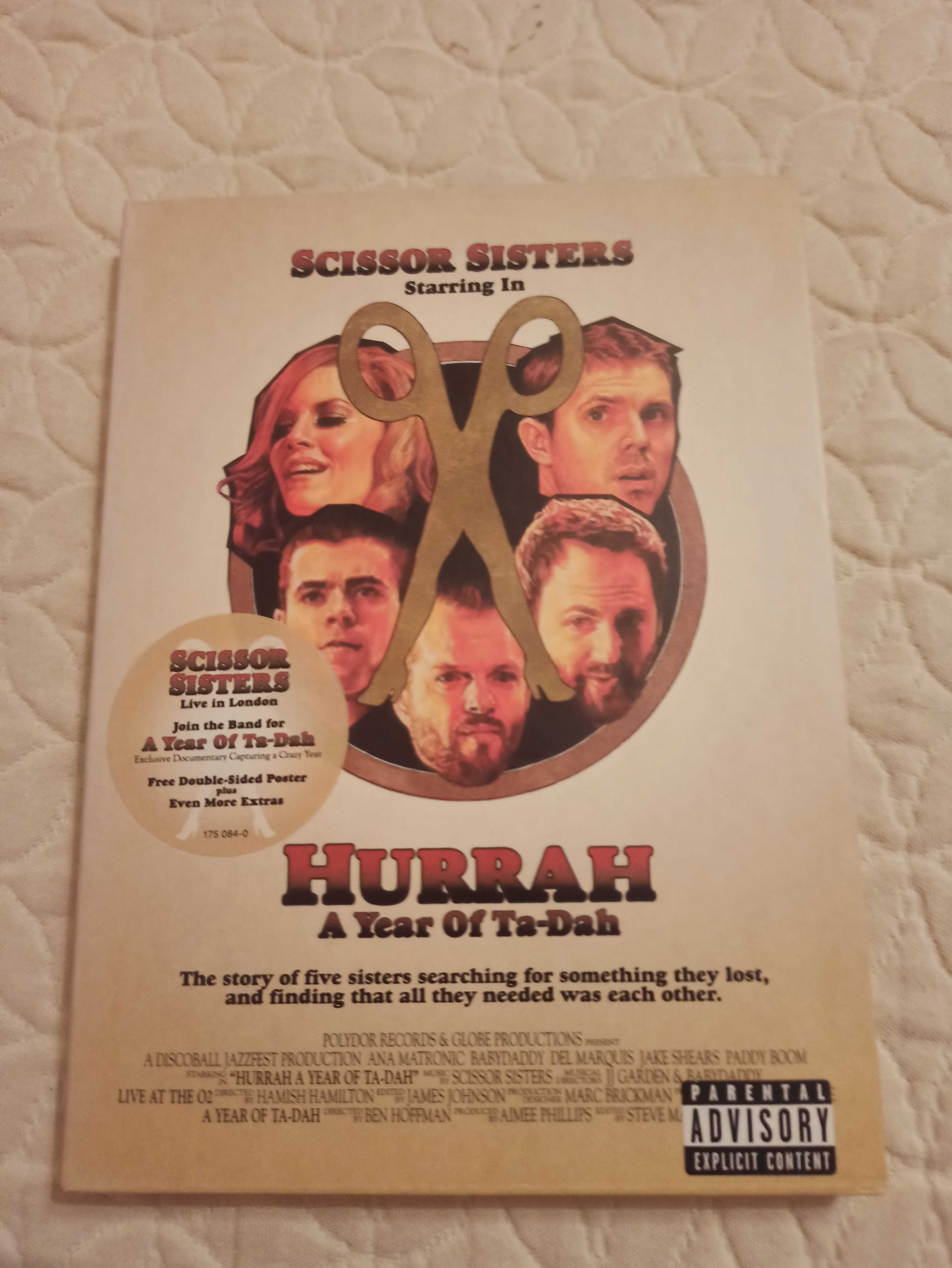 SCISSOR SISTERS – hurrah the tear of ta-dah     dvd  rarytas