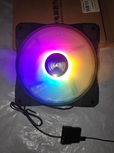 НОВЫЙ 120мм корпусный кулер вентилятор для компьютера с rgb подсветкой