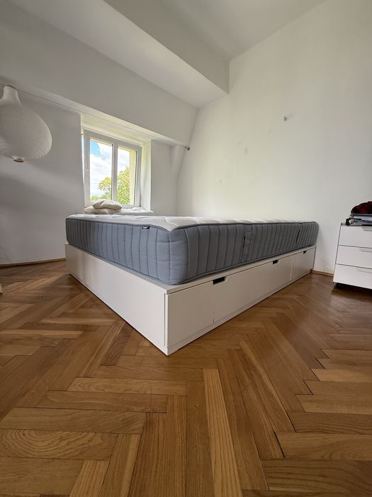 Lóżko NORDLI Ikea + Materac VÅGSTRANDA 160x200