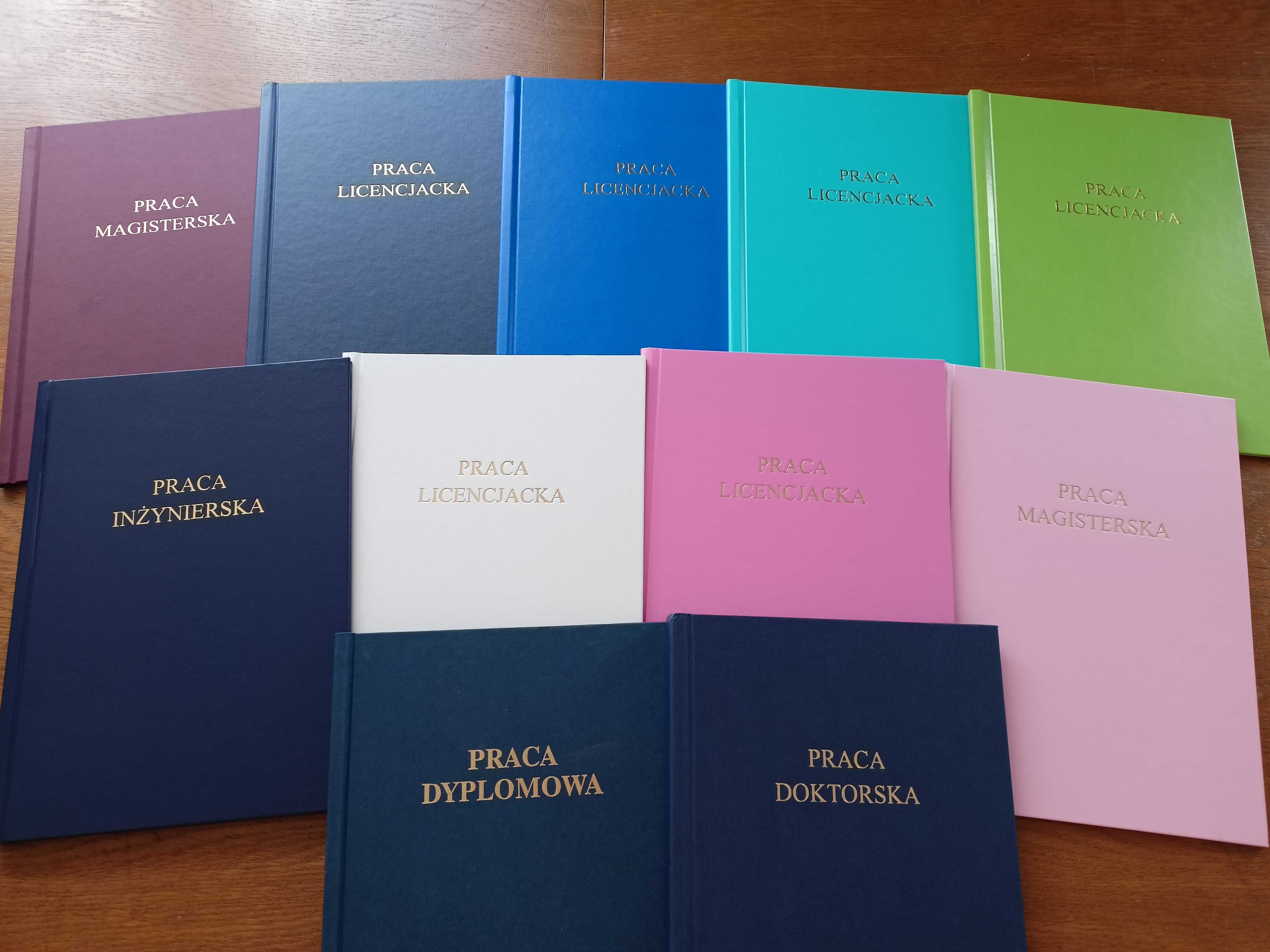 Oprawa prac Ciechanów dyplomowa inżynierska licencjat magister miękka