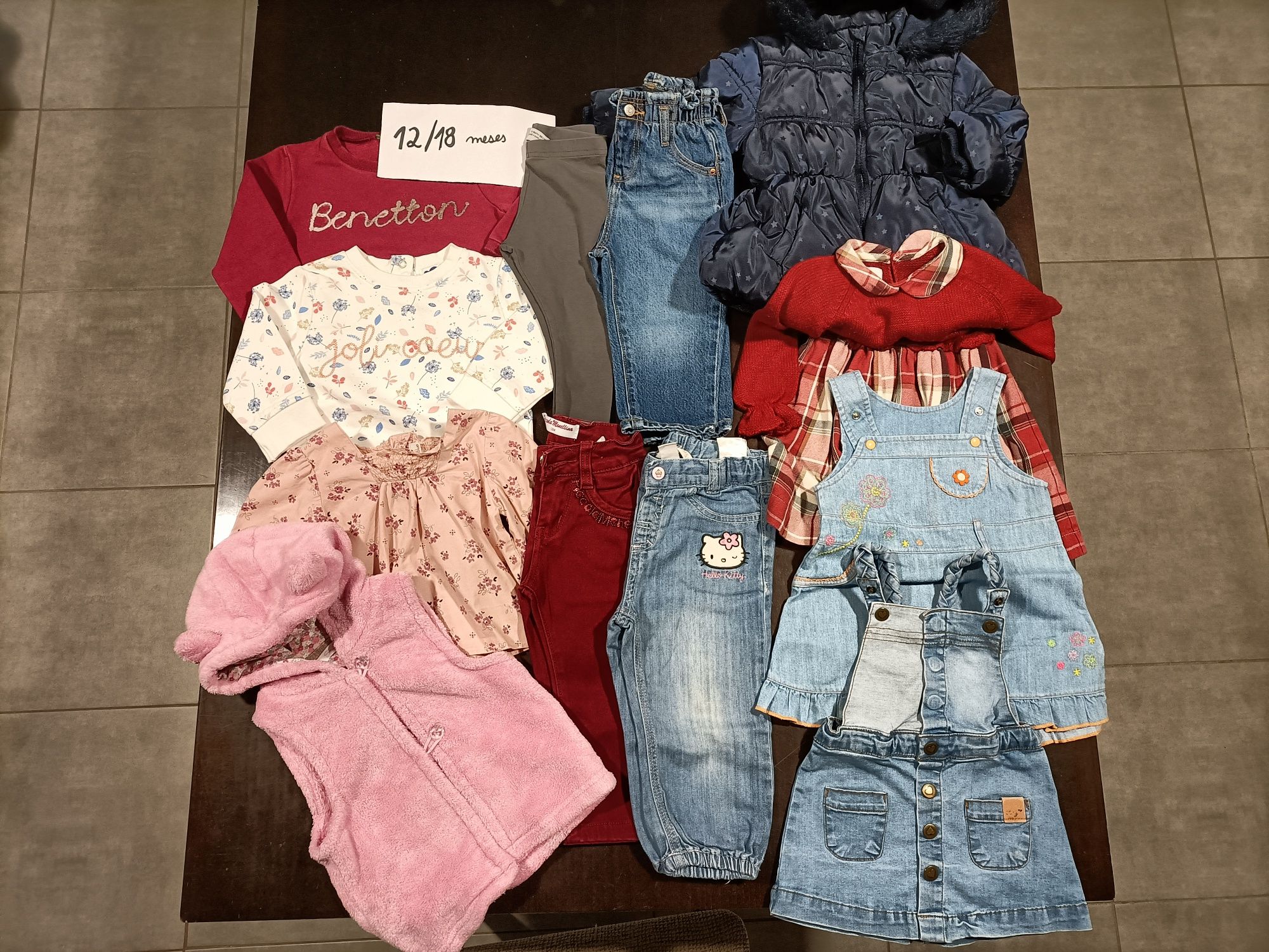 Roupa para bebé menina 12/18 meses