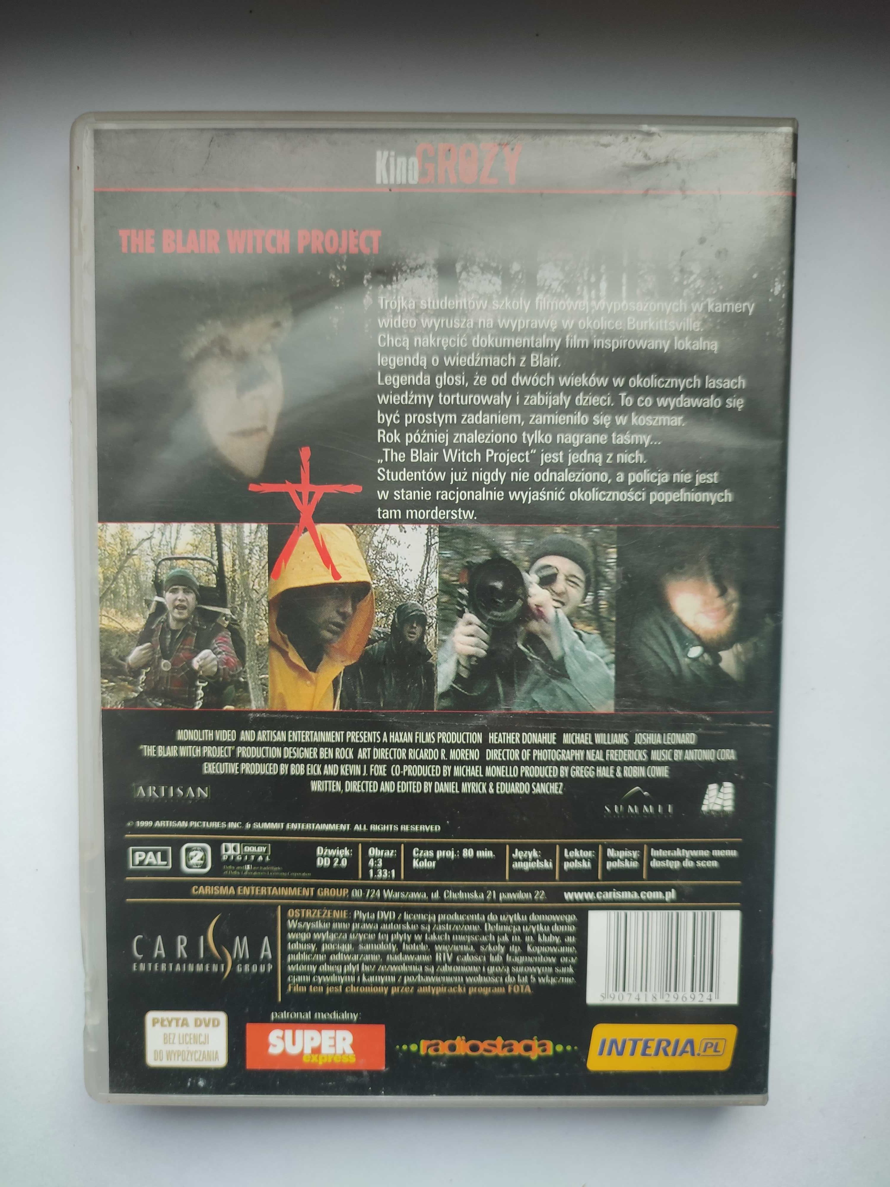 Blair Witch Project – amerykański horror płyta DVD 1999r.