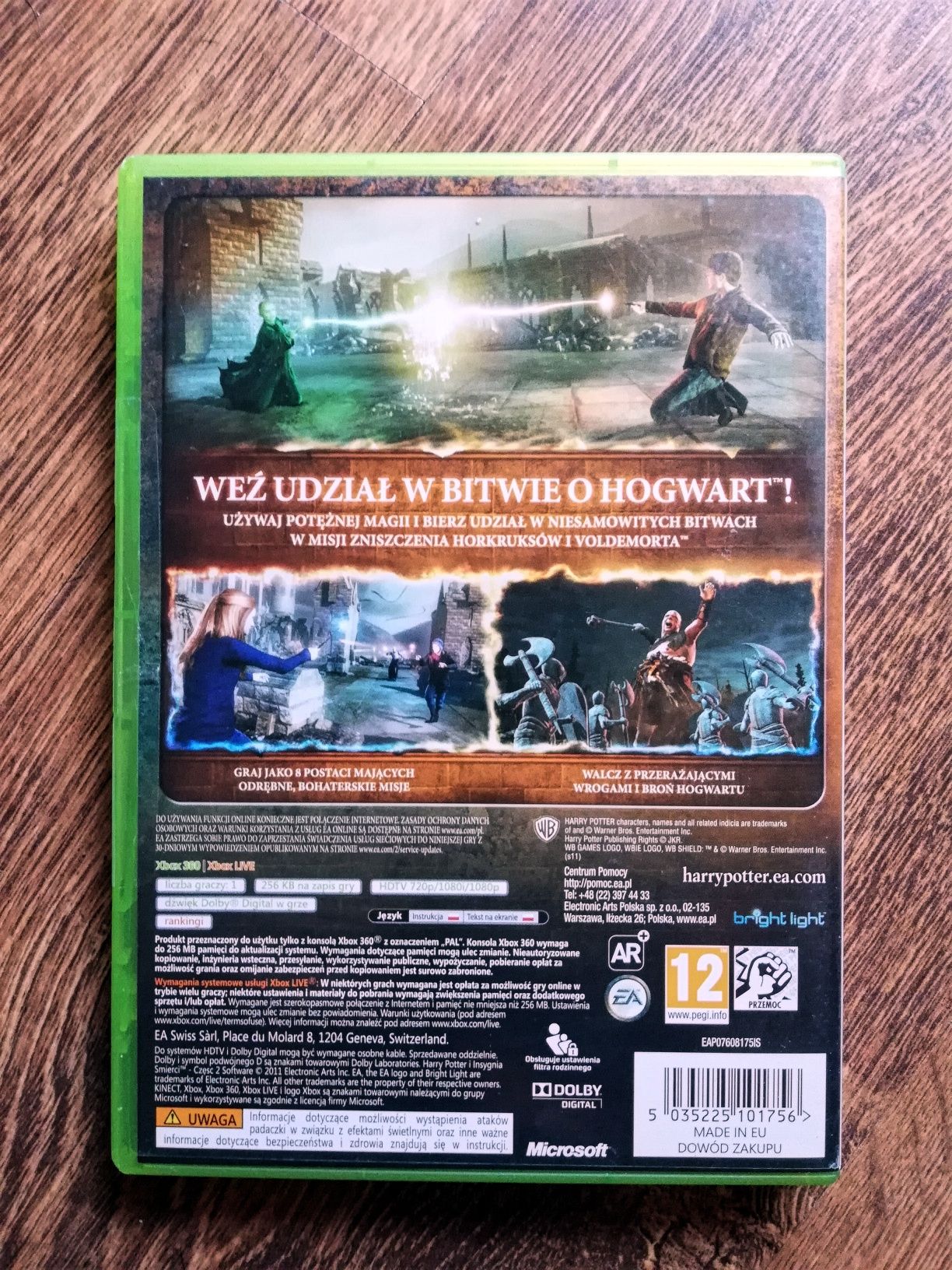 Gra Harry Potter i Insygnia Śmierci cz. 2 (PL Dubbing) XboX 360