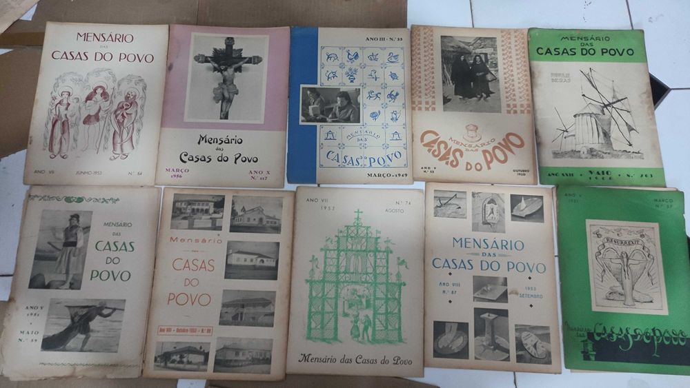 Lote 60 Revistas antigas Mensário da Casa do Povo