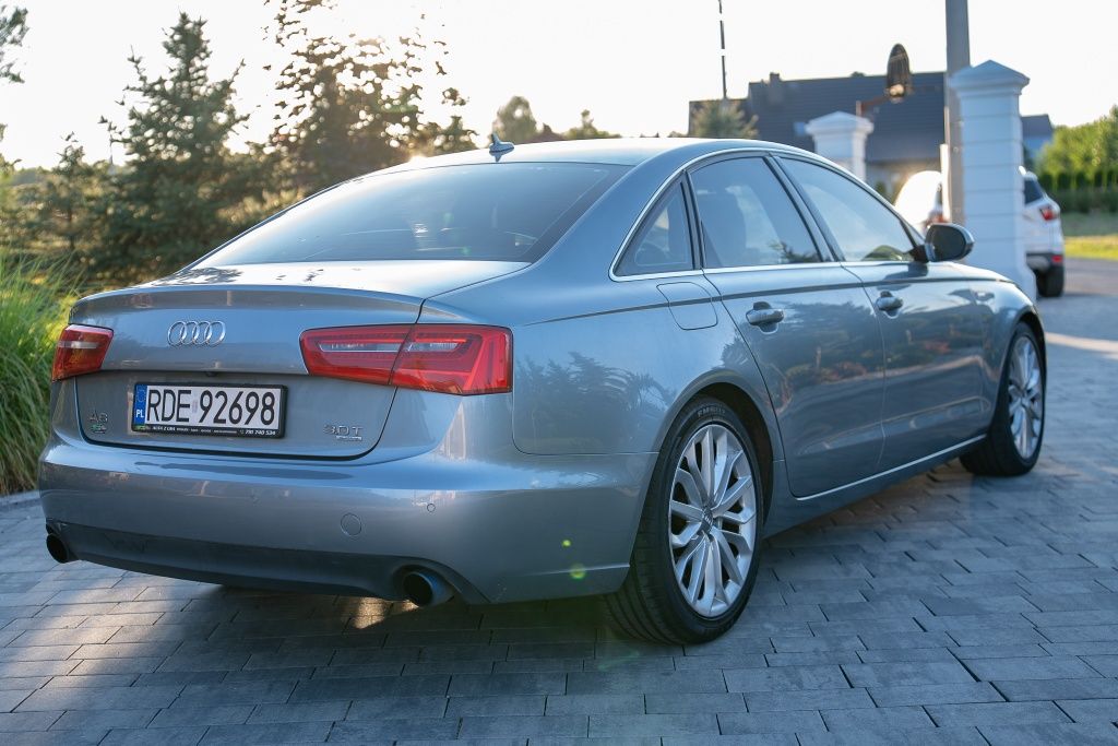 2012 Audi A6 C7, Bogato wyposażona,  po pełnym serwisie, fv23%