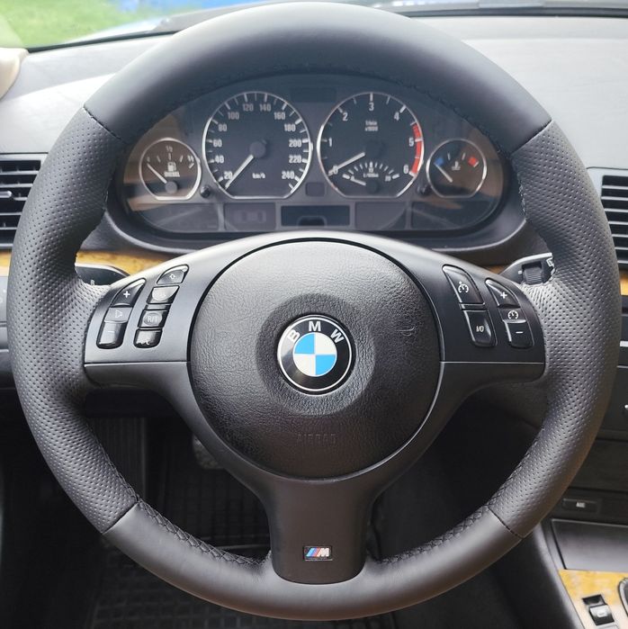 Kierownica M Pakiet BMW E46 E39 E53 E38 Obszyta, Pogrubiona