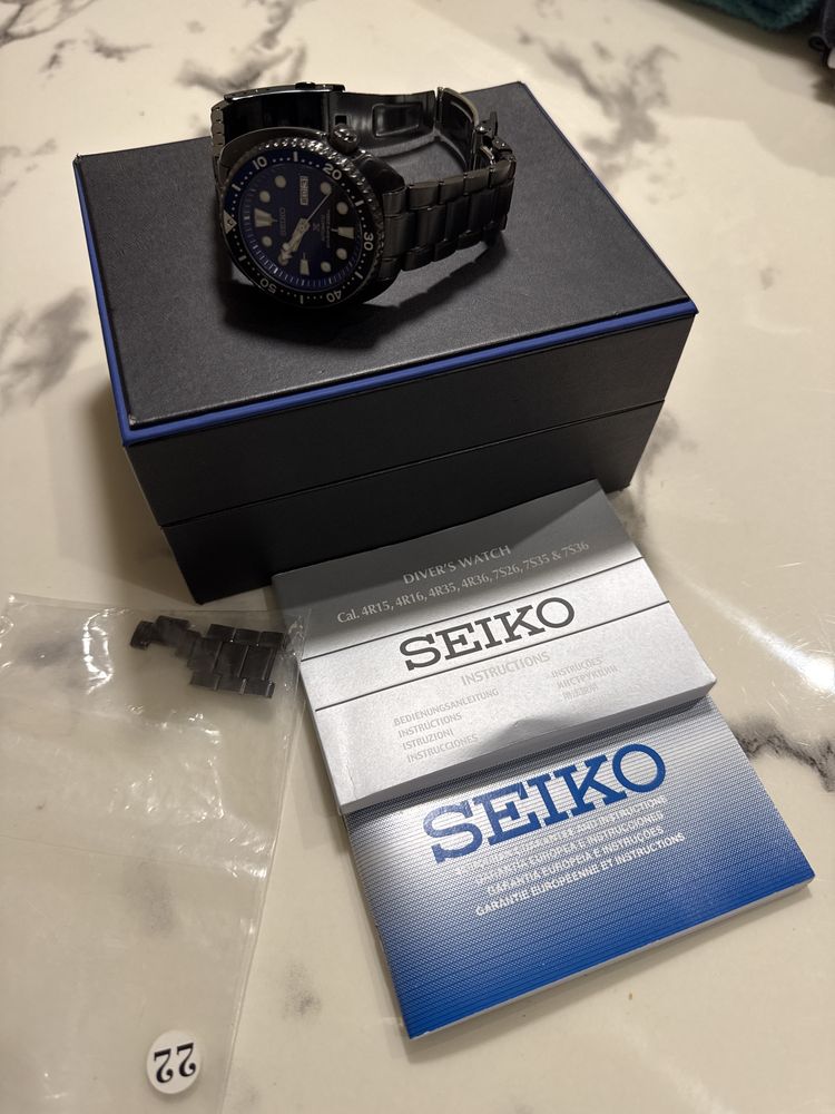 Relogio seiko save the ocean black ediçao limitada