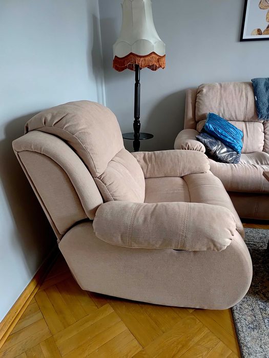 Kanapa rozkładana Fotele rokzładane. Zestaw wypoczynkowy