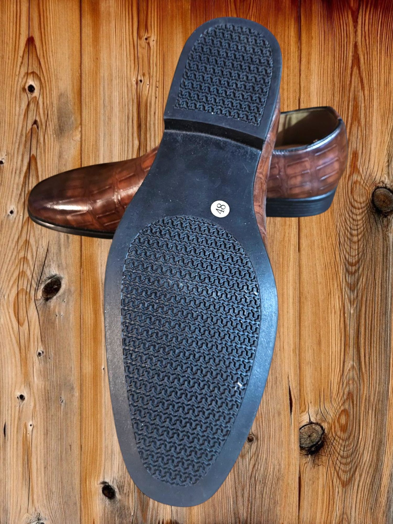 Męskie Mokasyny buty eleganckie lakierowane cudo r.48