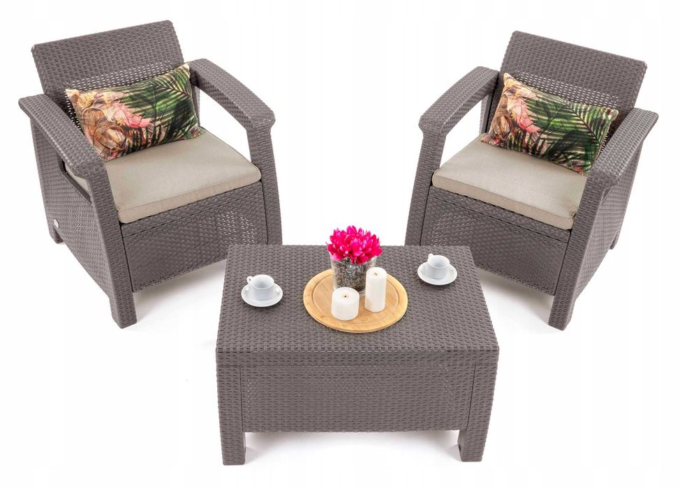 Набор садовой мебели ALLIBERT Corfu Weekend, садові меблі