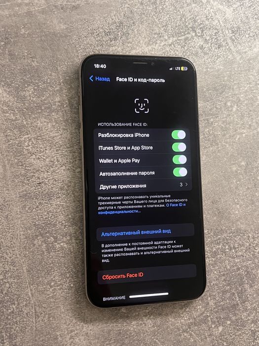 Продам IPhone X /айфон х / айфон икс 64 gb white neverlock