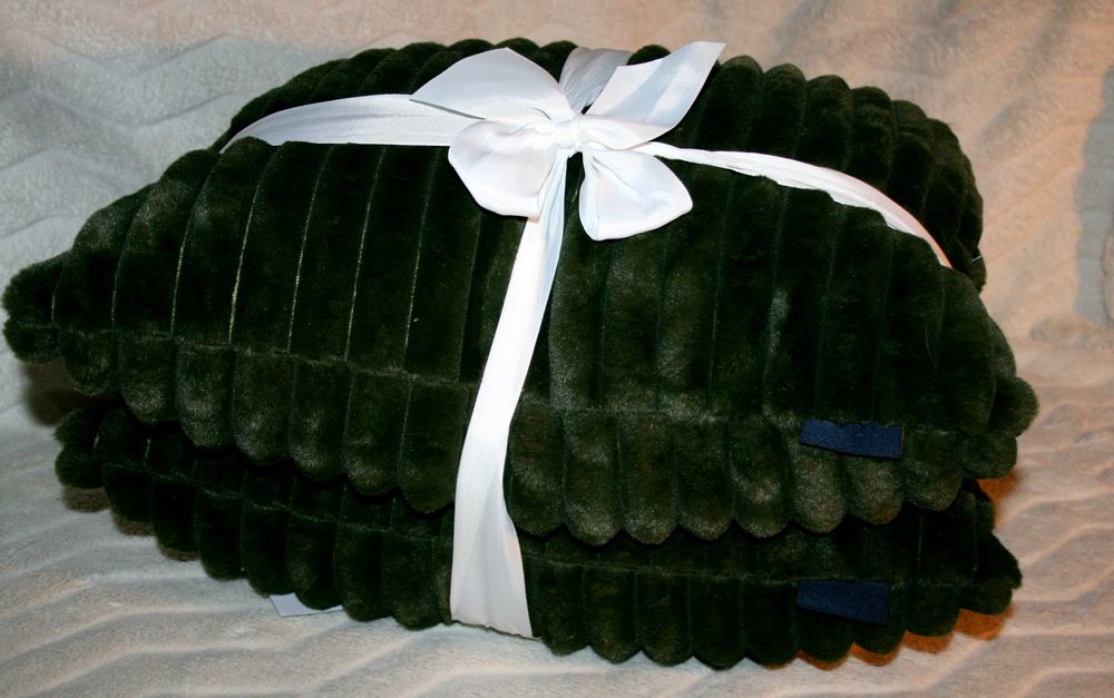 Poduszka Dekoracyjna XXL Wypełnienie z piór Butelkowa ZIELEŃ 2 sztuki