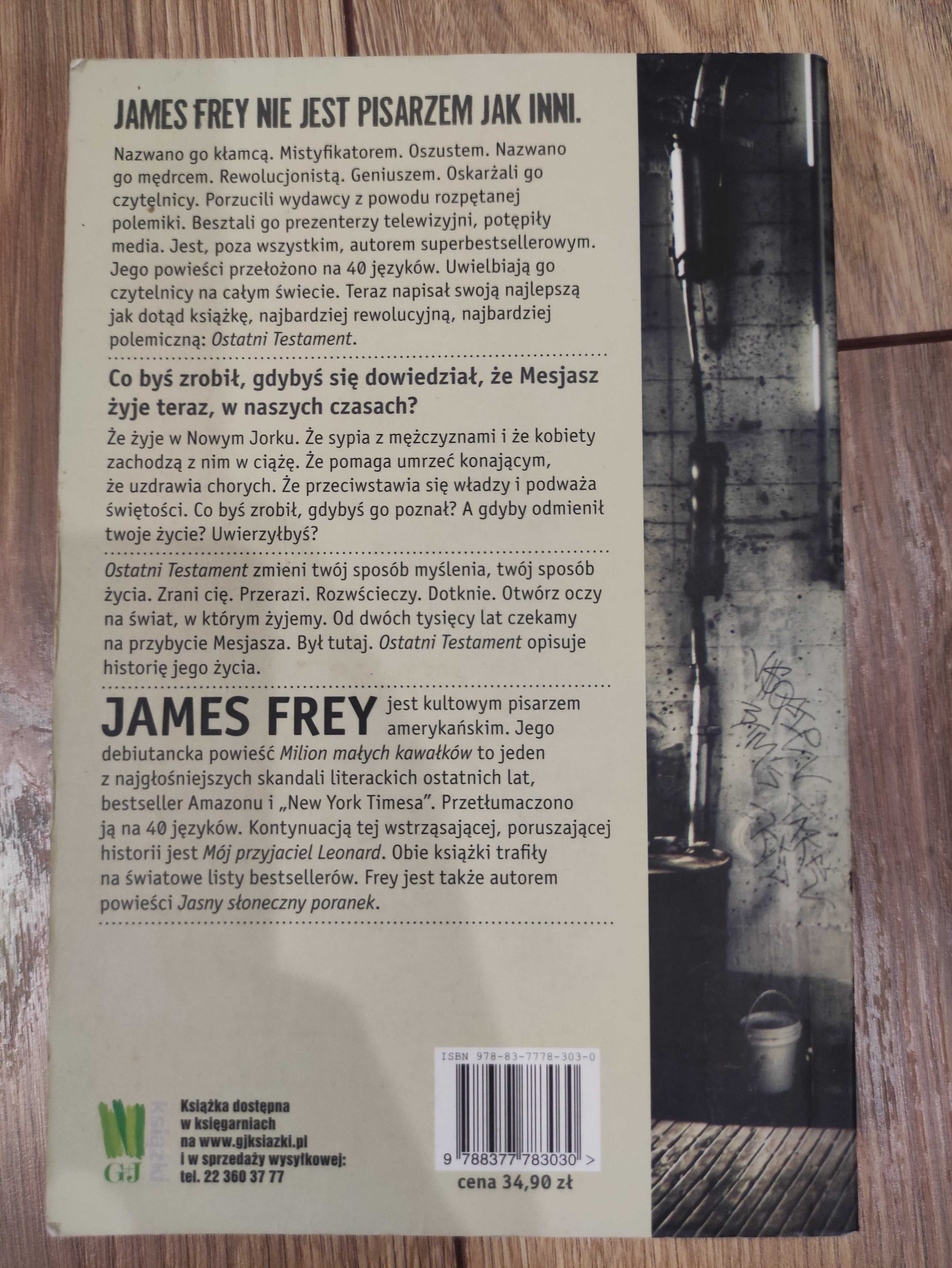ostatni testament James Frey