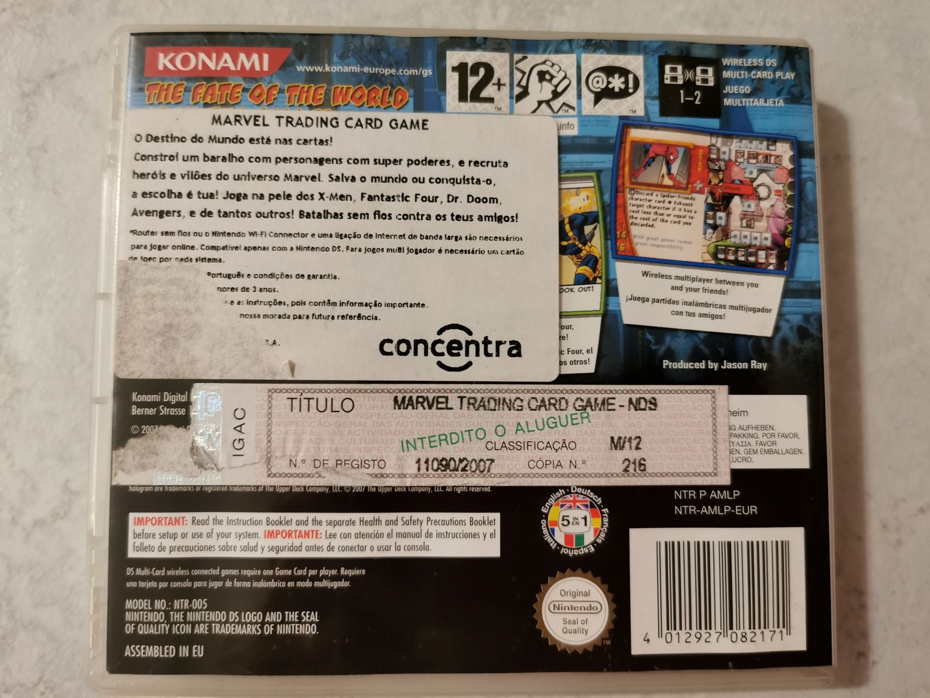 Marvel Trading Card Game Nintendo DS