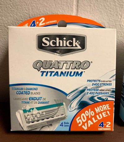 Schick Quattro Titanium 6 cartridges (оригинал, Germany)