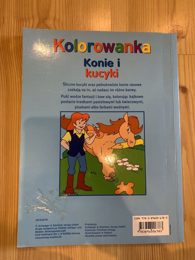 Książka „Kolorowanka Konie i kucyki”