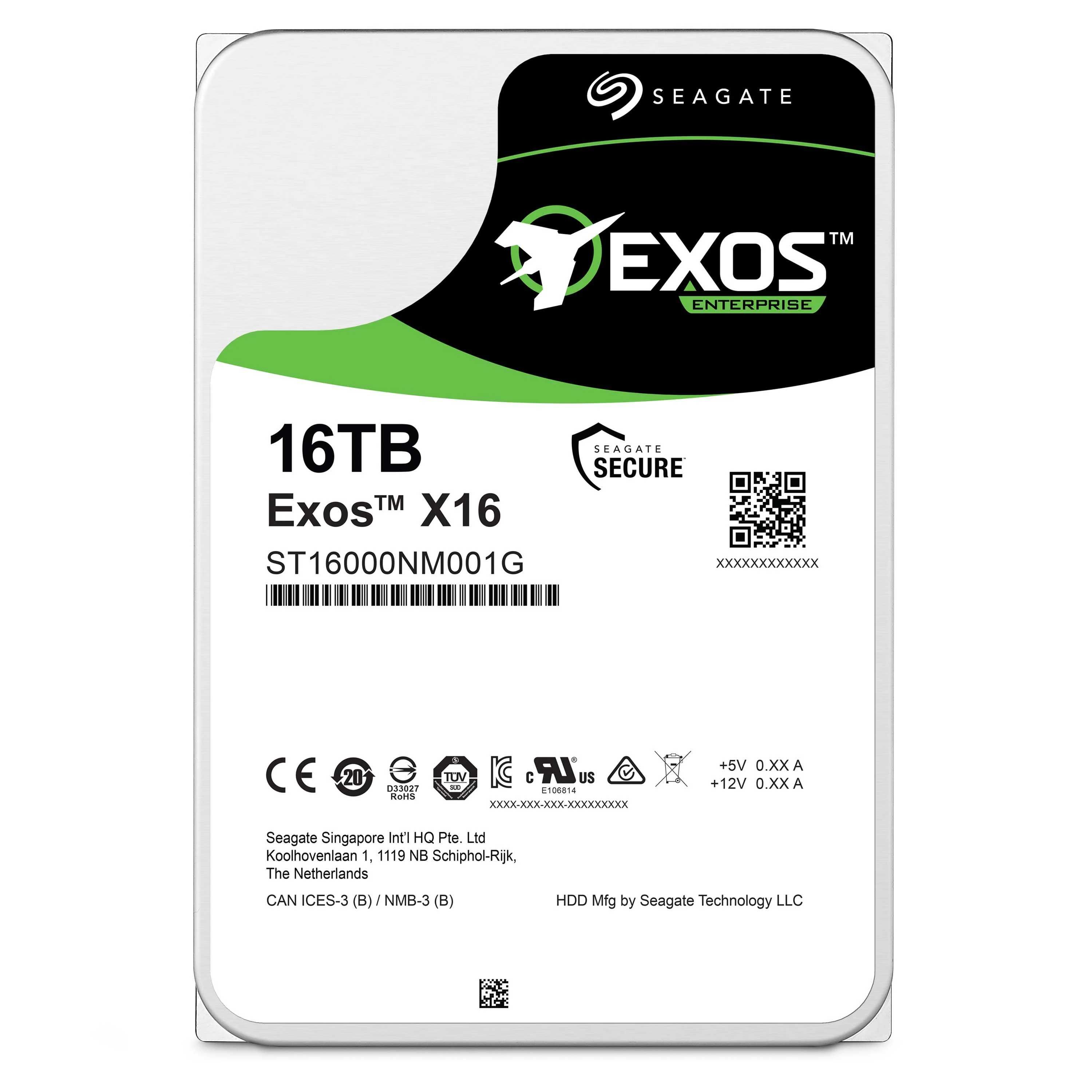 Nowy SEAGATE HDD 16TB 3.5 7.2K 4KN SATA ST16000NM001G