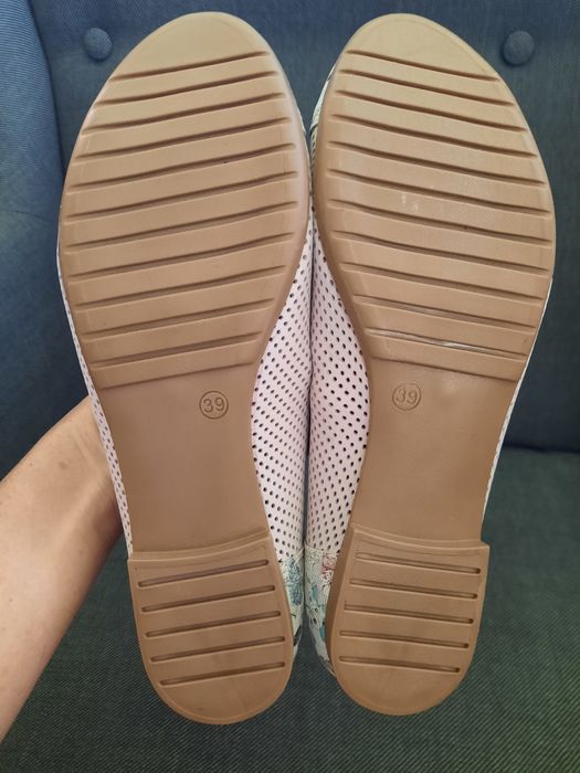 Baleriny skórzane damskie 39 nowe