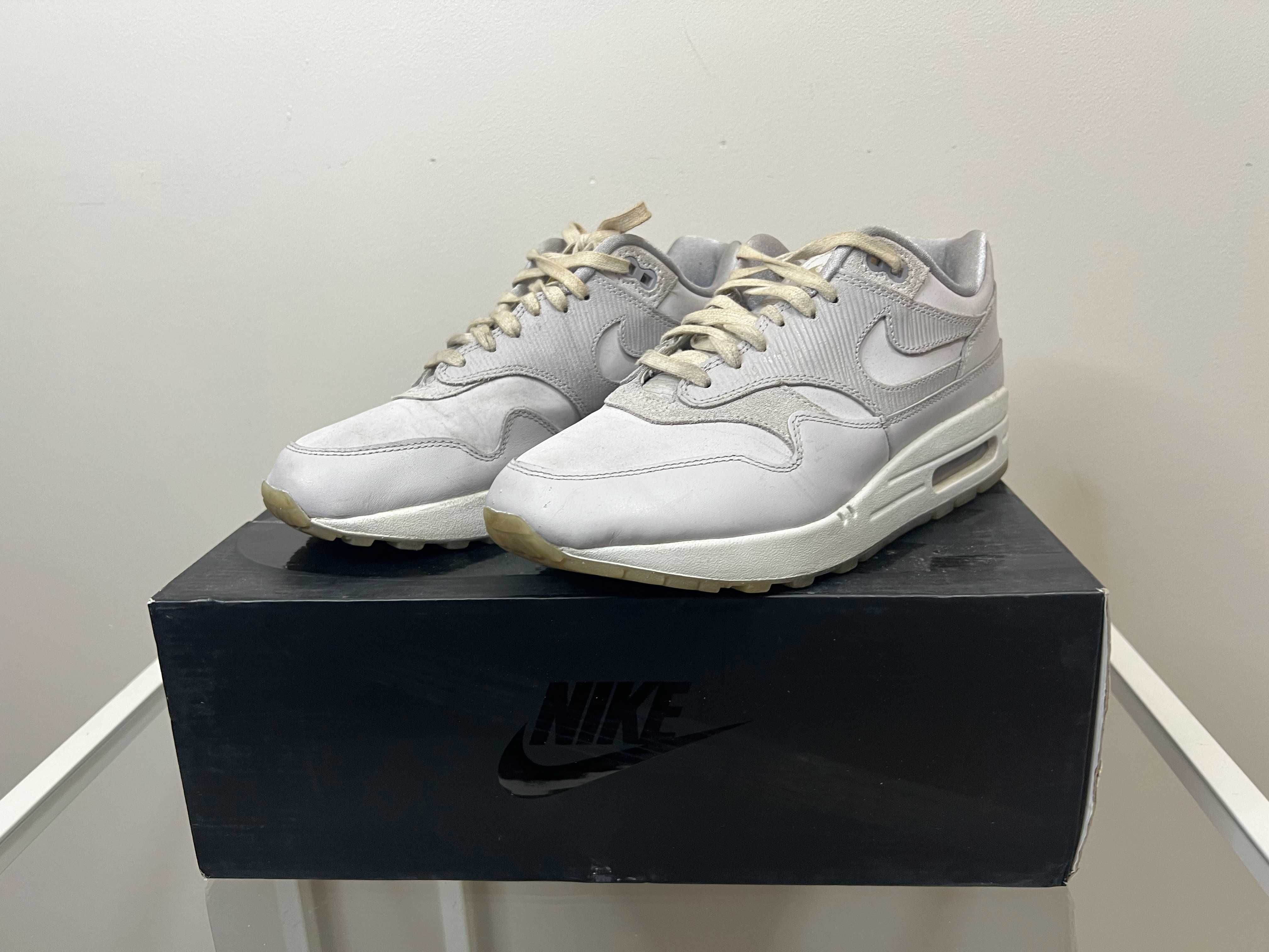 Nike Air Max 1 Premium Vast Grey szare perłowe 38,5