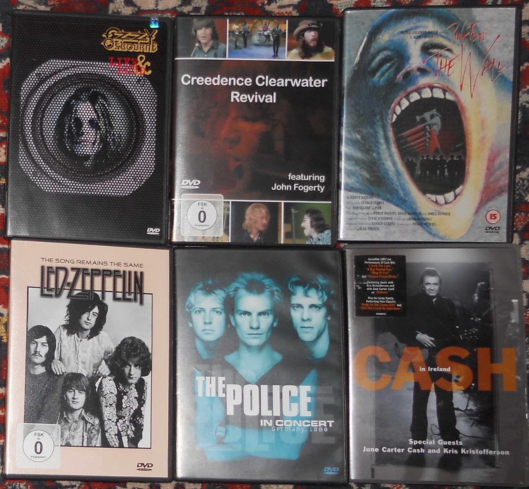 DVD-Bon Jovi,Genesis,Aerosmith,The Who,Kiss