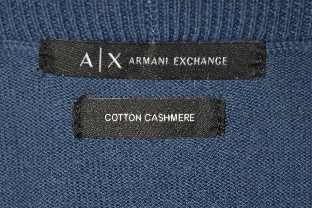 ARMANI EXCHANGE AX Sweter Męski XXL Bawełna Kaszmir Oryginalny