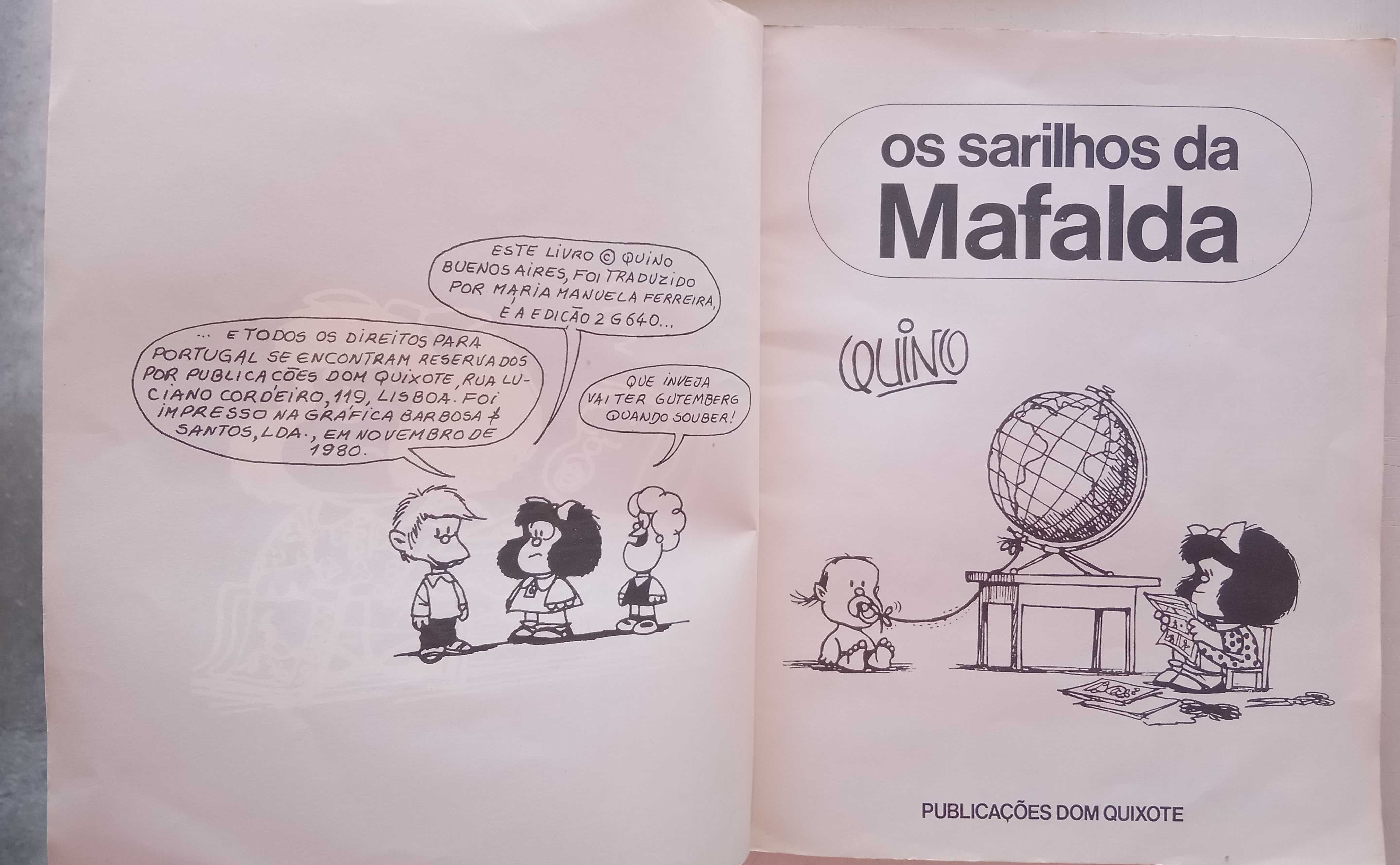 Quino  - - - Os Sarilhos da Mafalda - - - - - Livro