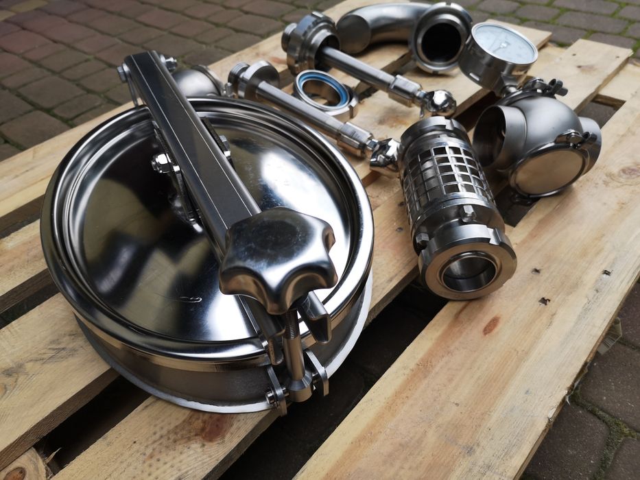 Części nierdzewne do zbiornika, właz nierdzewny, głowica obrotowa