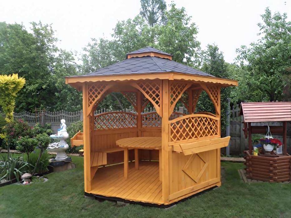 Altanka 27 3,2m Ozdobna | Gont, Impregnacja, Meble, Podłoga |PRODUCENT