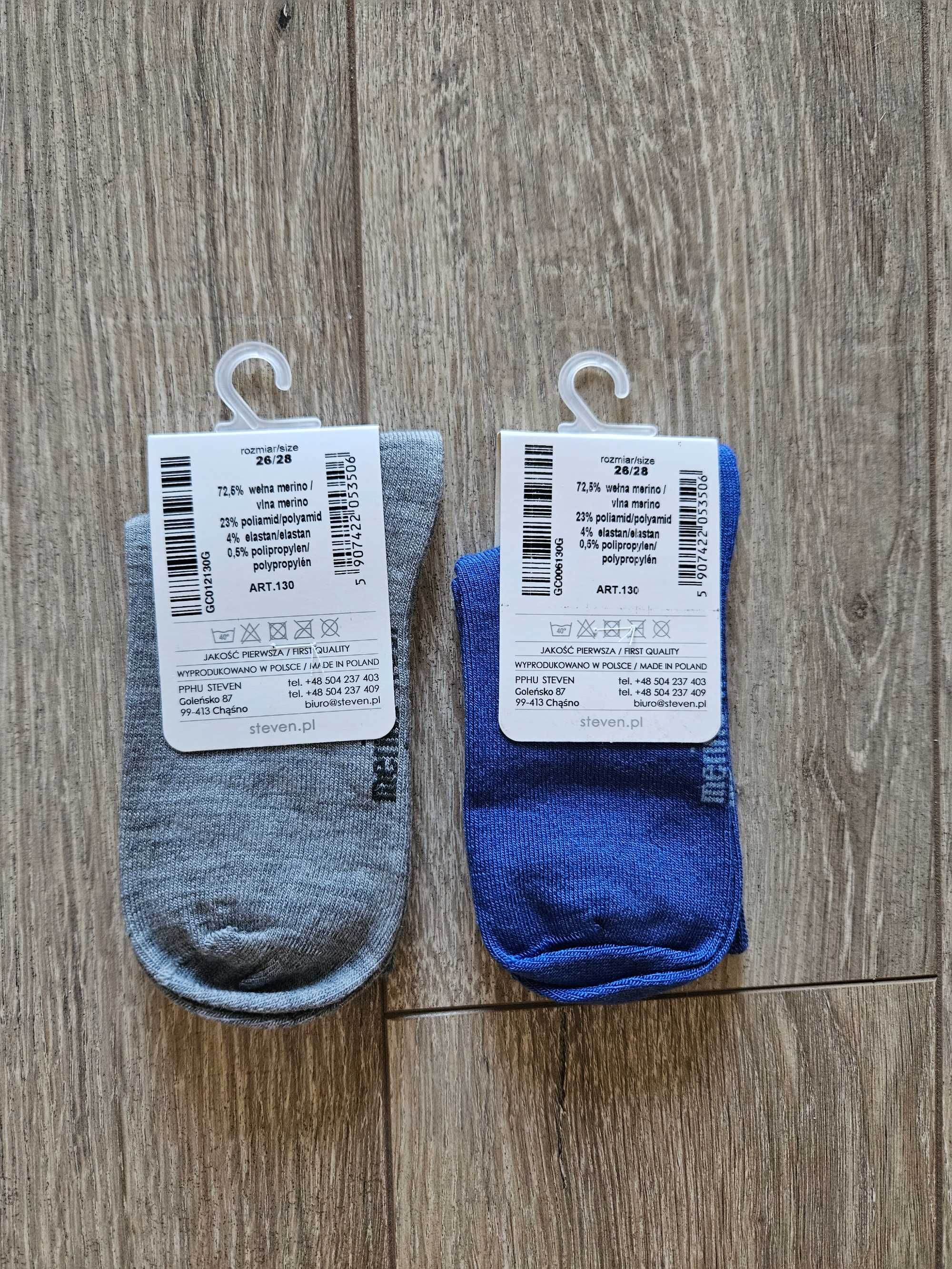 2x skarpetki dziecięce merino wool wełniane NOWE