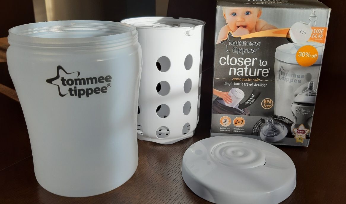 Nowy sterylizator  podróżny do butelek firmy Tommee Tippee+gratis