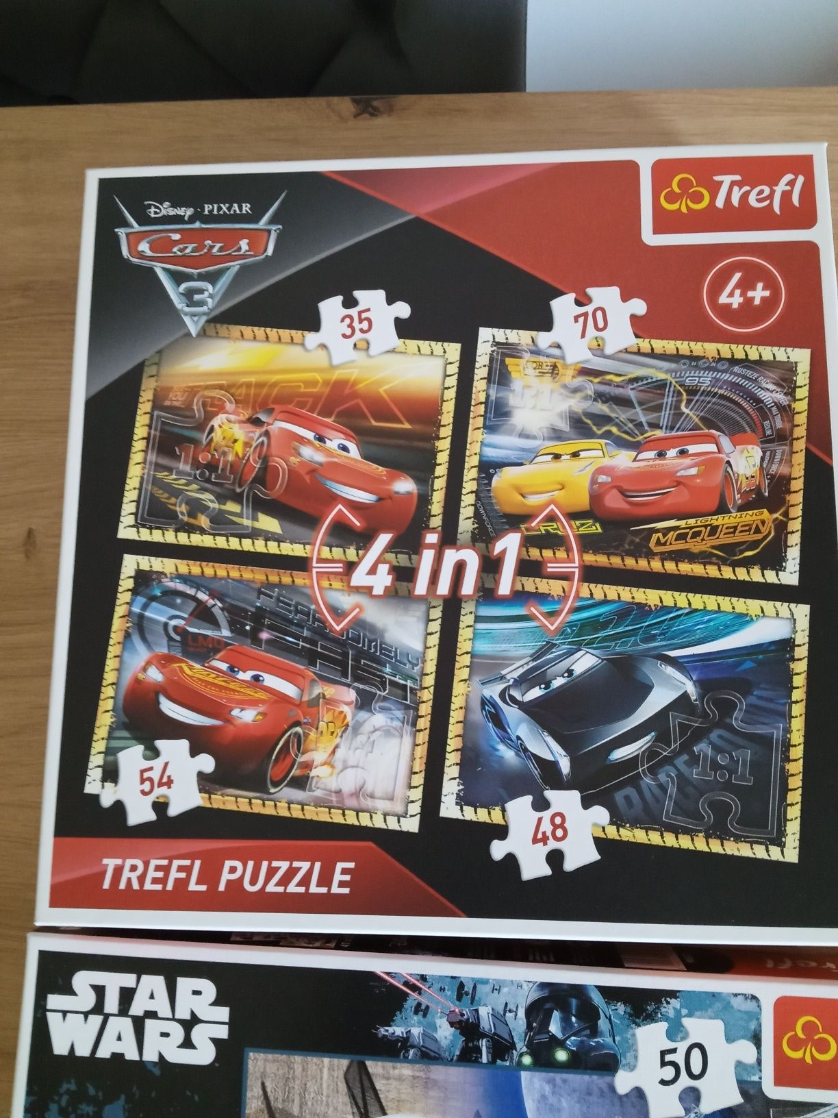 Puzzle zestaw strażak Sam Disney cars Star Wars