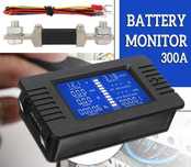 Voltímetro Amperímetro Monitor de Bateria Autocaravana Camper