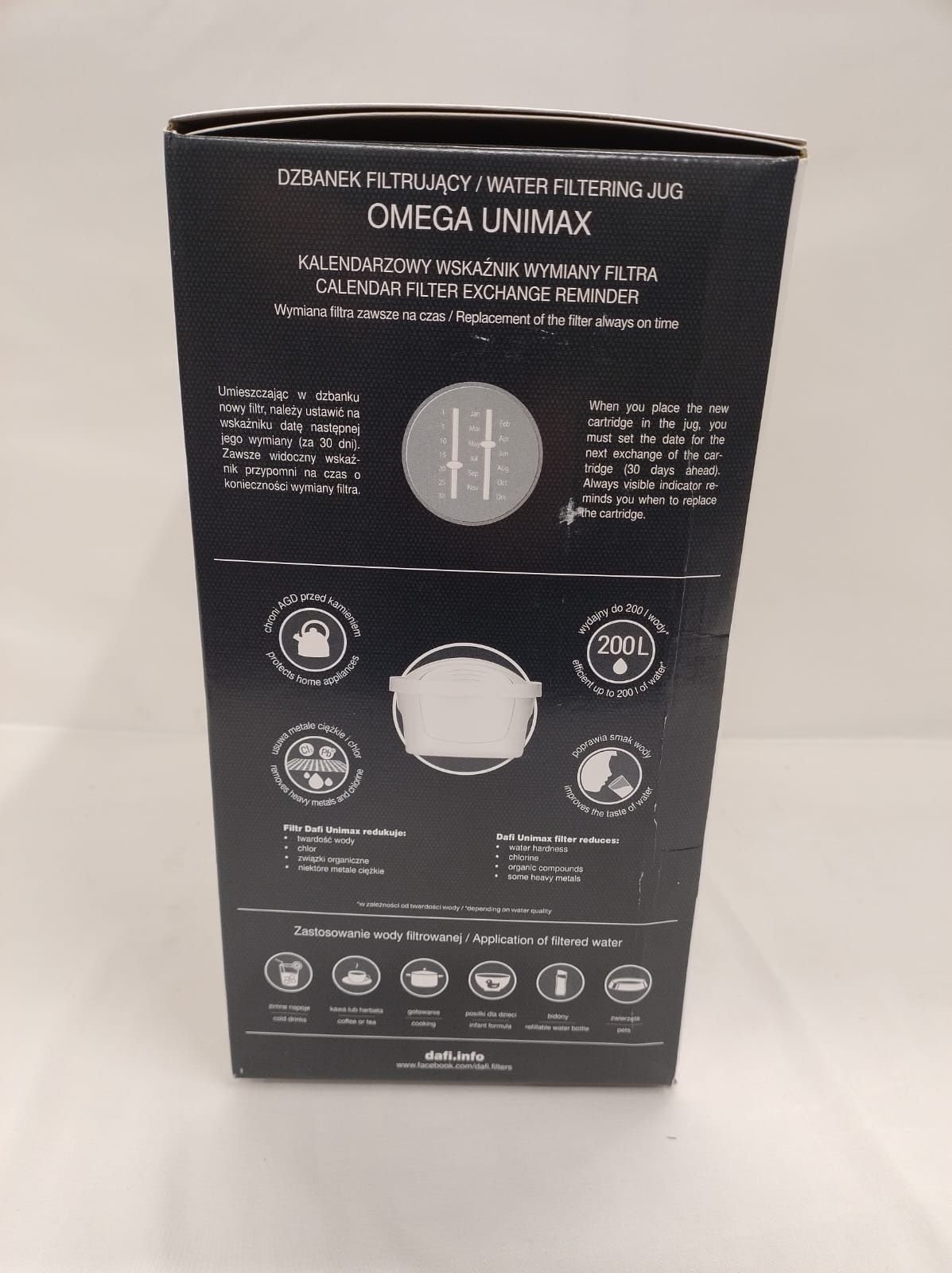 Dzbanek filtrujący Dafi Omega Unimax 4 l