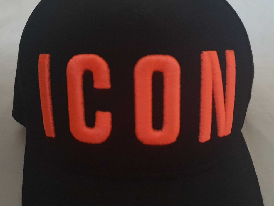 NOWA czapka z daszkiem Dsquared 2 snapback d2 icon czarna neon