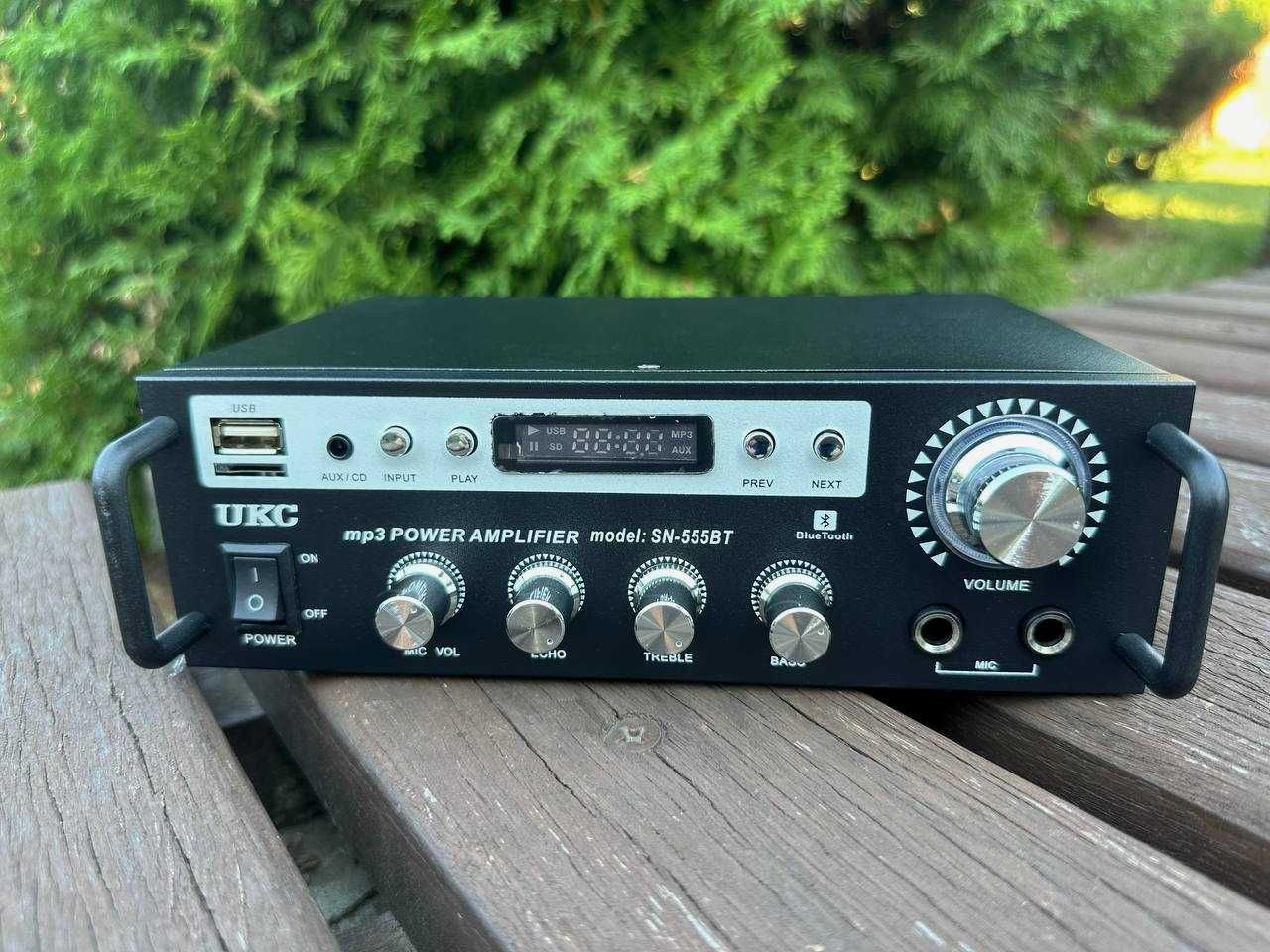 ‼️ Усилитель звука 2х300w. Ресивер. Підсилювач звуку. Караоке. Блютуз.