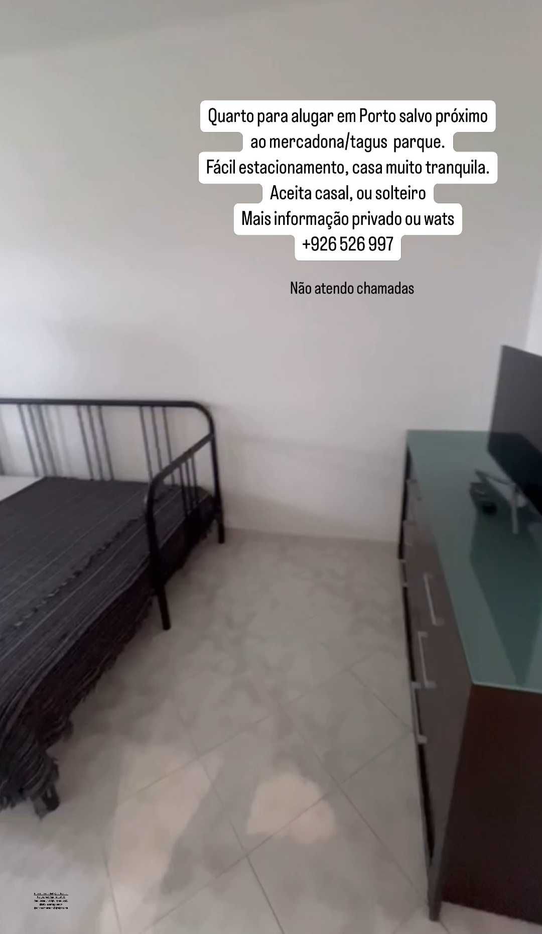 Quarto disponível em Porto salvo (próximo ao tagus parque)