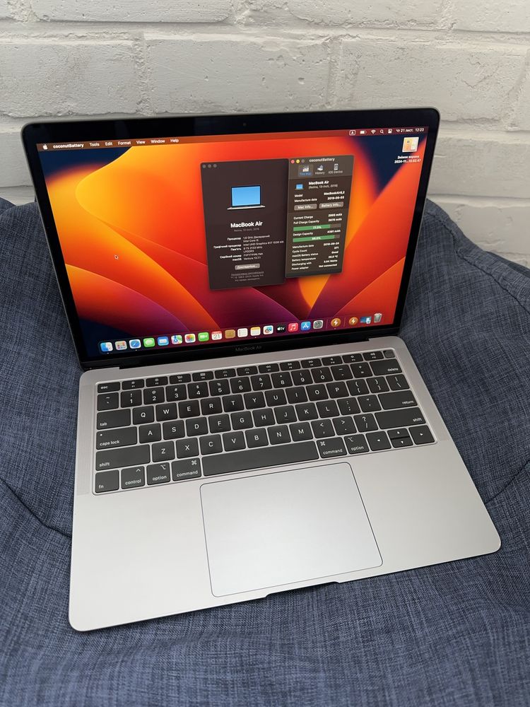Macbook Air 13 2019 ( i5 1.6/2.9 Ghz ,8 gb Ram, 128 ssd )