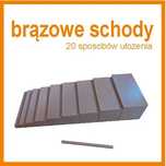 brązowe schody karty pracy