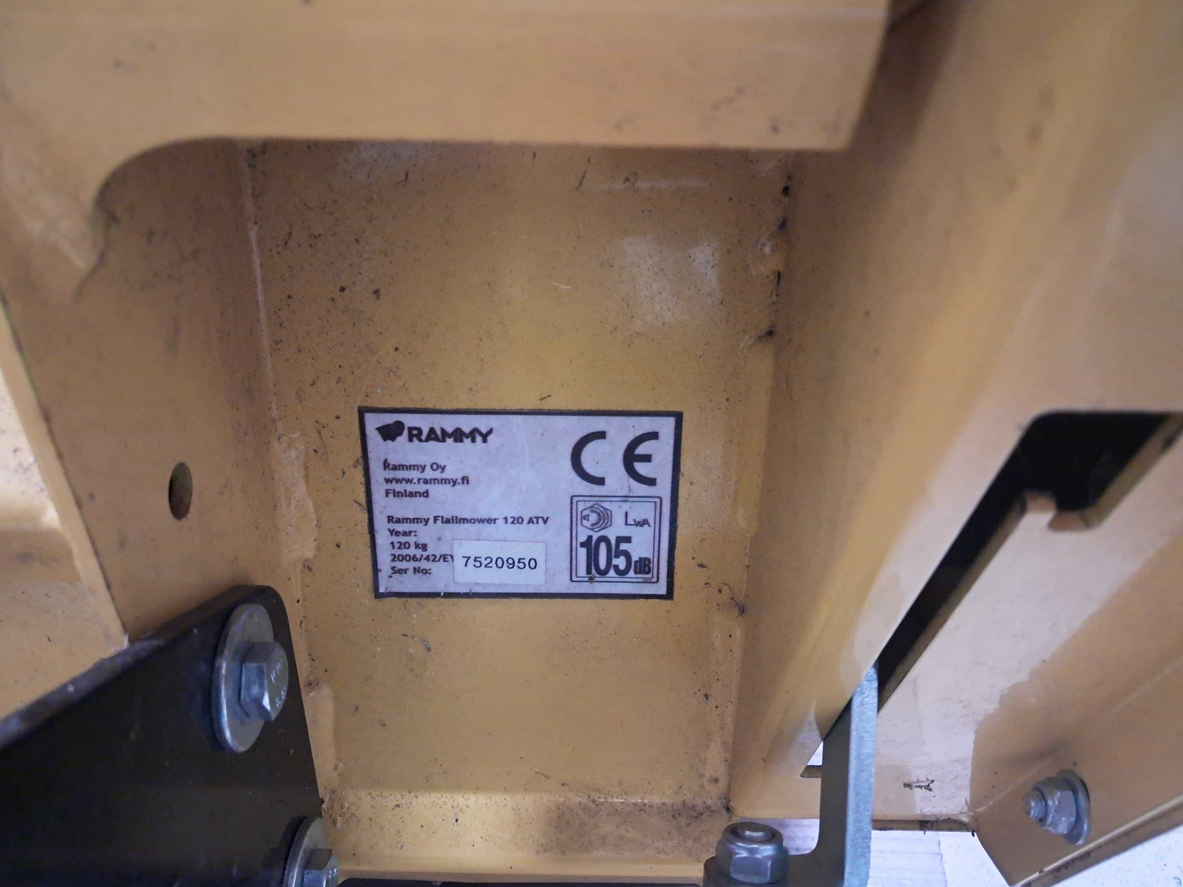 Corta-Mato Usado Rammy Flail Mower 120 ATV – Excelente Estado